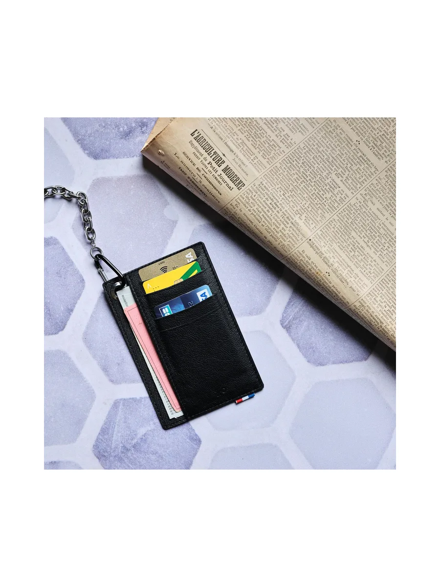 JOCE - Porte-cartes vertical à poche en liège - Naturel 44