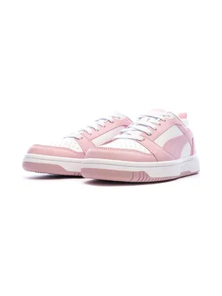 Baskets Blanc/Rose Pastel Femme Puma Rebound V6 Low 6