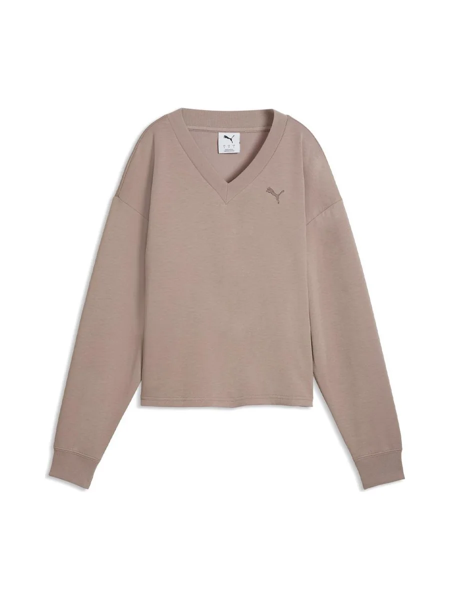 Sweat Taupe Femme Puma Essential Elevated 2