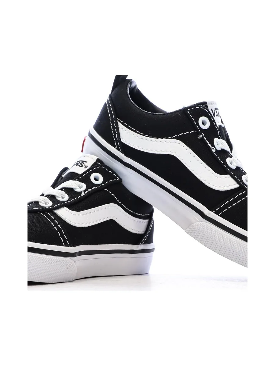 Baskets Noires/Blanches Enfant Vans Ward Slip-on 8