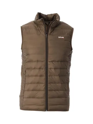 Doudoune Sans Manches Marron Clair Homme Schott OAKLANDVRS 1