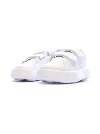Baskets Blanches/Noir Garçon/Fille bébé Adidas Advantage 6