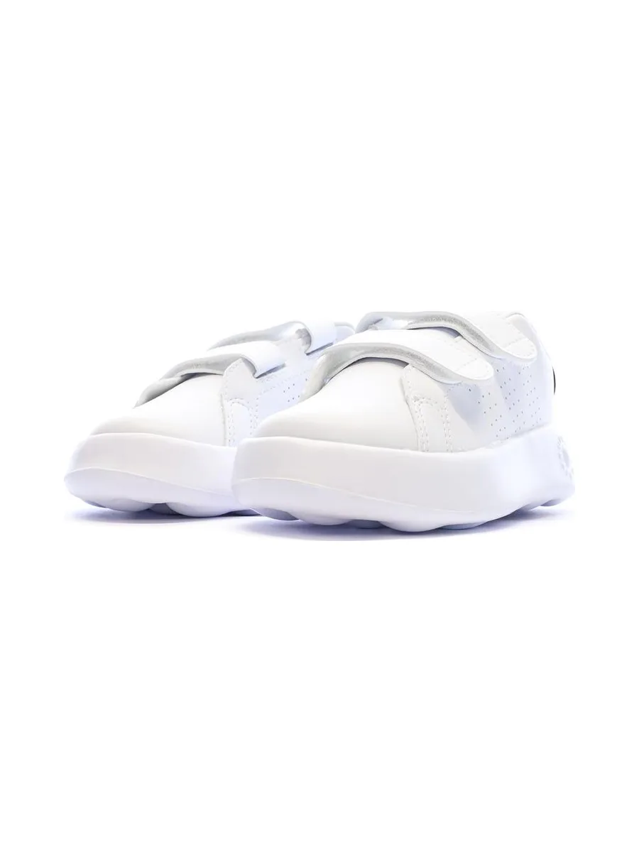 Baskets Blanches/Noir Garçon/Fille bébé Adidas Advantage 7