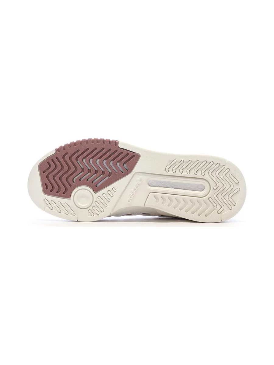 Baskets Blanches/Mauves Femme Adidas Drop Step Low W 6
