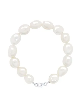 Bracelet Véritables Perles de Culture d'Eau Douce Baroques 11-12 mm — Argent 925 Millièmes — 18 cm 1