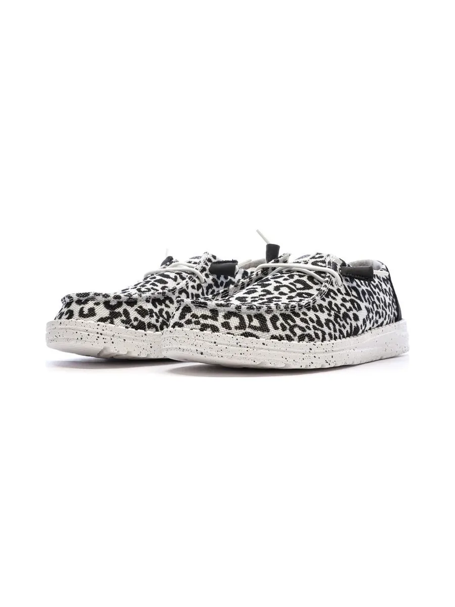 Chaussures Noir/Blanc Femme Hey Dude Blackgrey 7