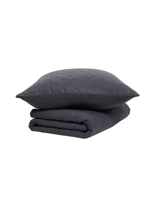 Couvre lit Noir + 2 Taies D'oreiller Today 260x240cm 2