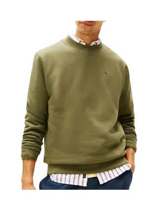 Sweat Vert Homme Tommy Hilfiger Reg Flag Crews 1