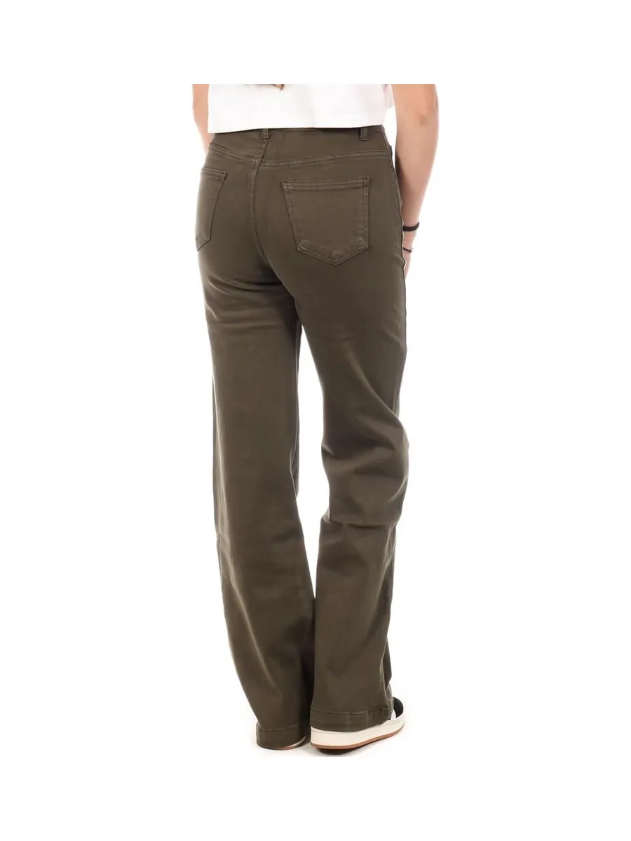 Jean Loose Vert Foncé Femme Monday Premium 1807 3