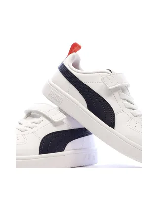 Baskets Blanches/Noires Garçon Puma Rickie 7