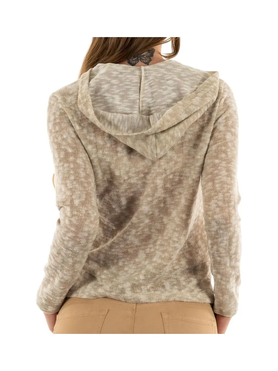 Sweat capuche Beige Femme Sun Valley DOGLIO 3