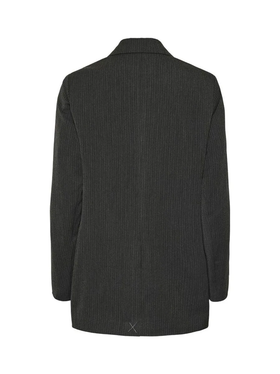 Blazer Noire Femme Pieces Talia 2