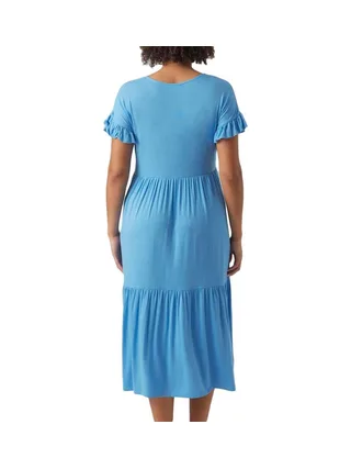 Robe D'allaitement Bleu Femme Mamalicious Helen 2