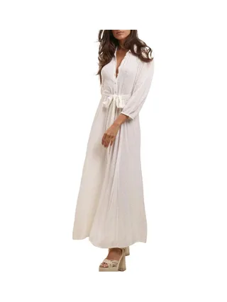 Robe Blanche Femme Goa Spéculos 1