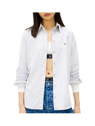 Chemise Bleu à rayures Femme Tommy Hilfiger Tjw Reg Oxford 1
