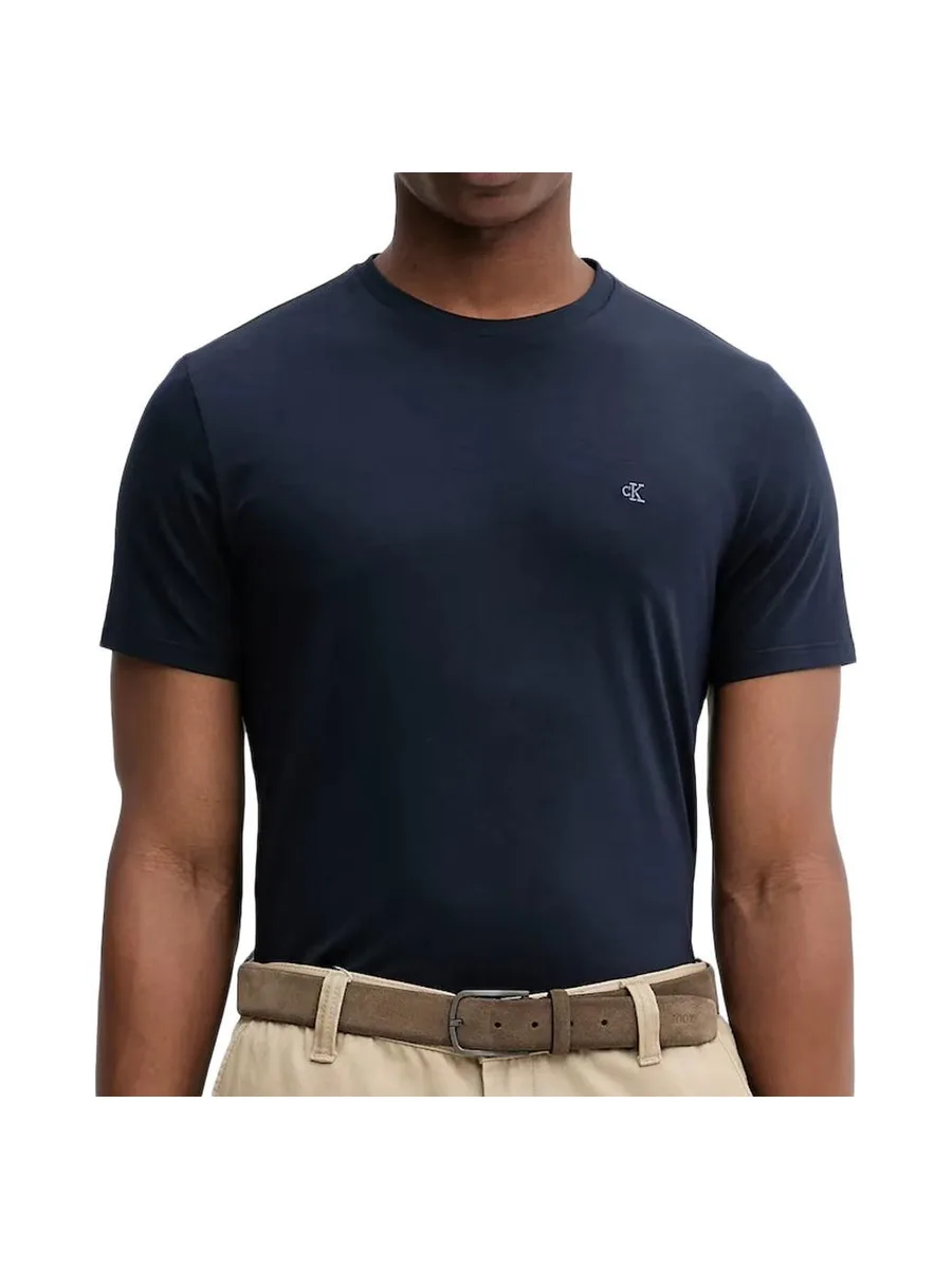 T-Shirt Marine Homme Calvin Klein Jeans LV04LC240G 2