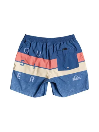 Short de bain Bleu Garçon Quiksilver Word Block 15 2