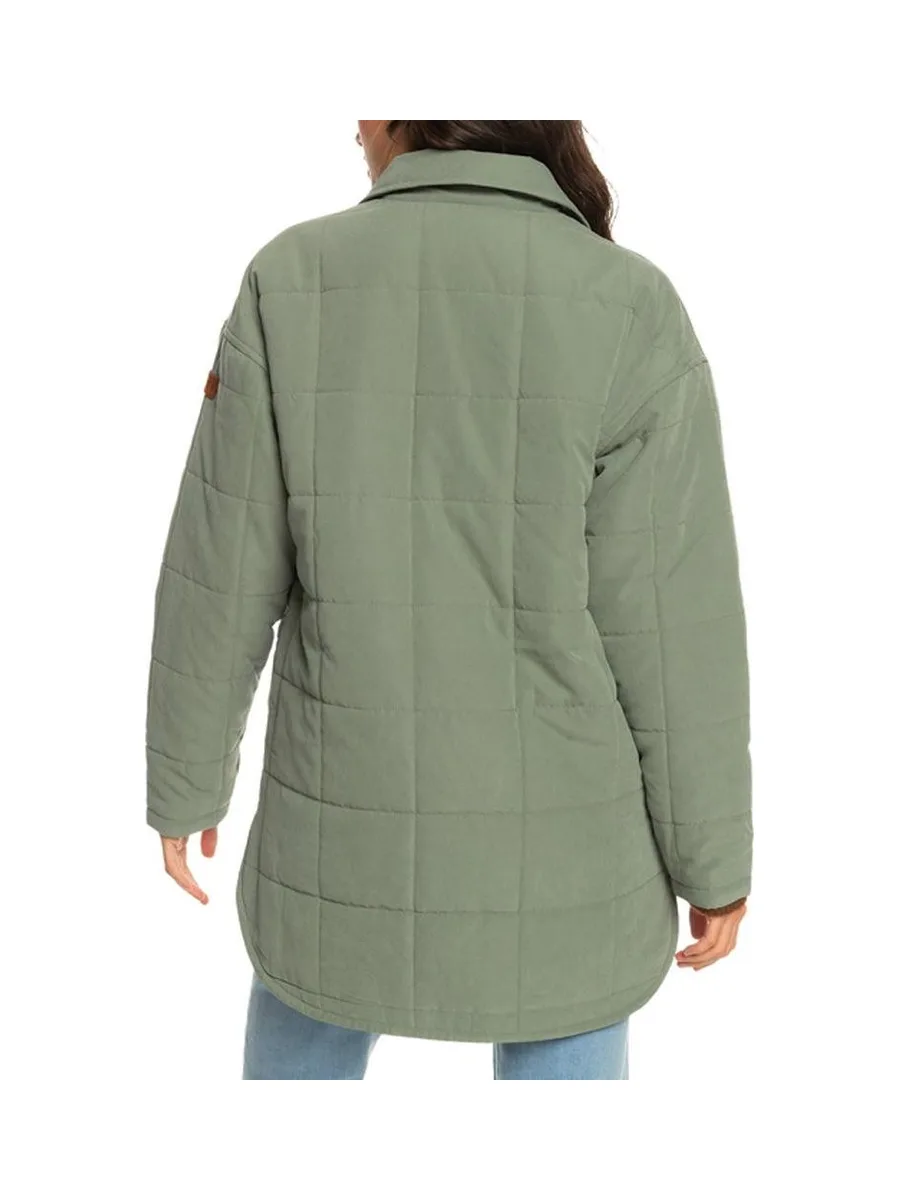 Manteau Matelassé Vert Femme Roxy Next Up 2