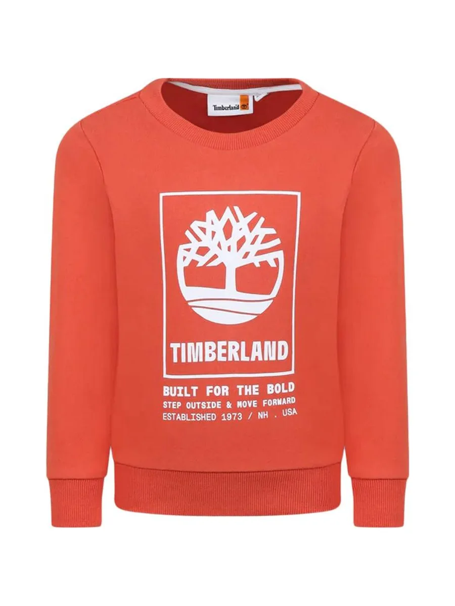 Sweat Terracotta Garçon Timberland T60075 2