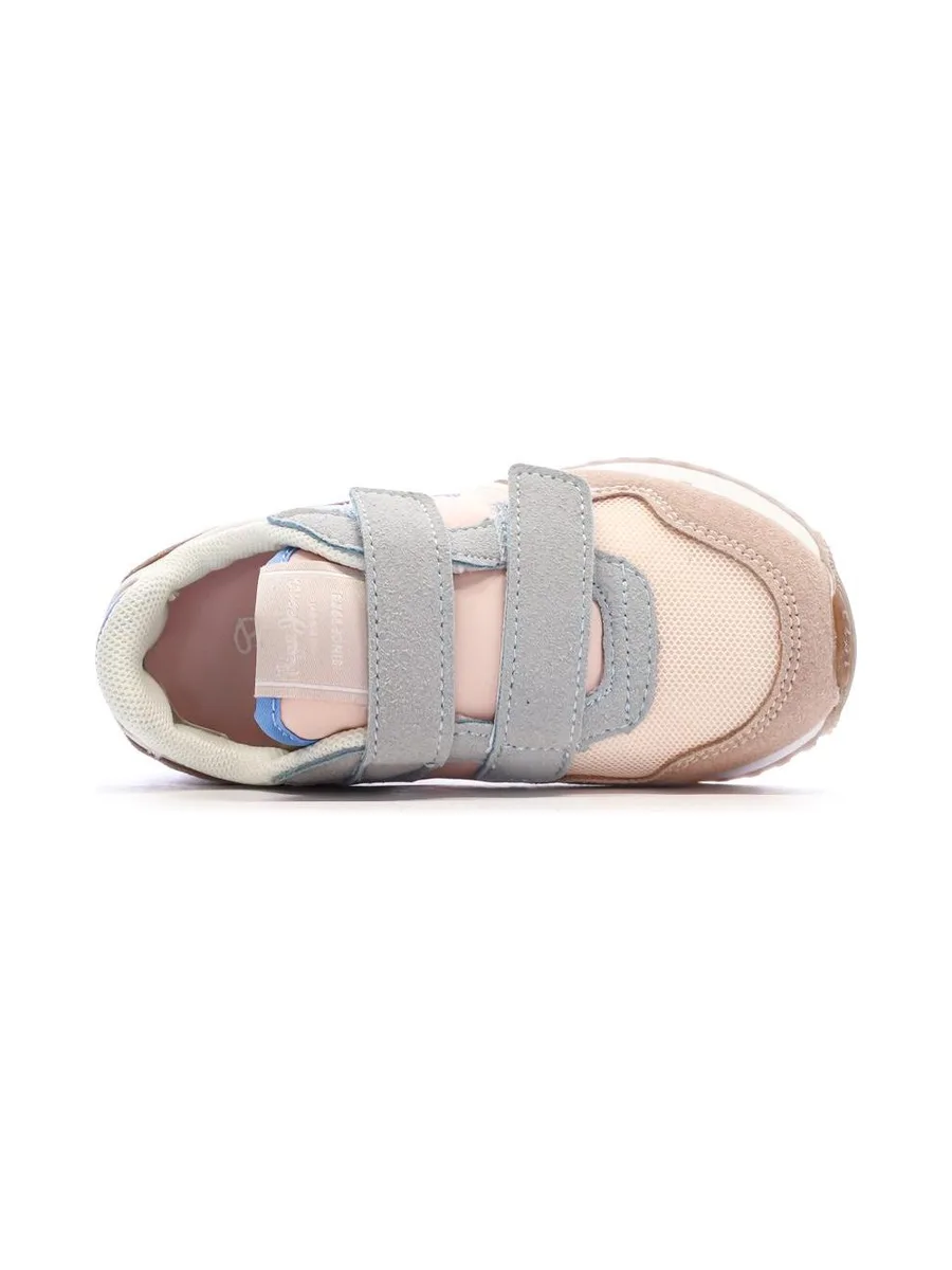Baskets Rose/Bleu Fille Pepe jeans London Band 5