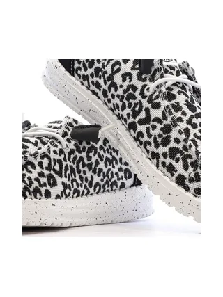 Chaussures Noir/Blanc Femme Hey Dude Blackgrey 7