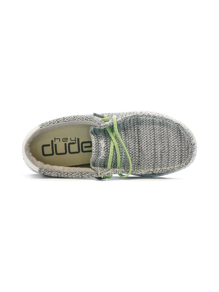 Chaussures Grises/Noires Garçon Hey Dude Wally Youth 5