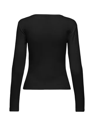 T-Shirt Manches Longues Noir Femme JDY Vaya 2