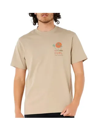 T-Shirt Beige Homme Rip Curl Cody Welsh 1