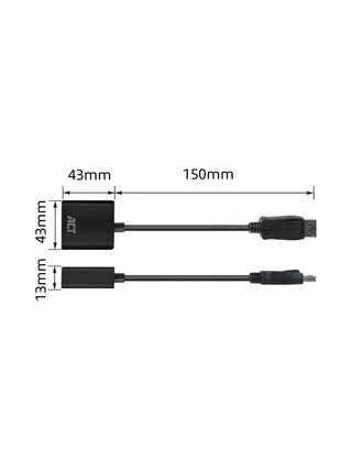 Adapter DisplayPort male - DVI female 2