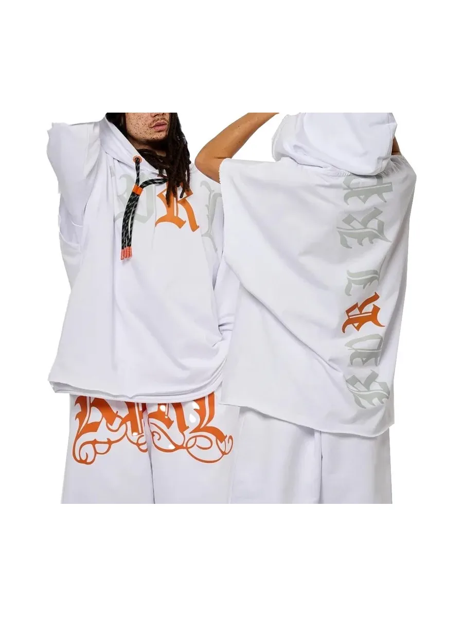 Sweat Blanc/Orange Homme Kaporal VANK 2