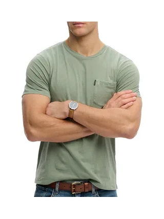 T-Shirt Vert Homme Superdry Classic Essential 12 1