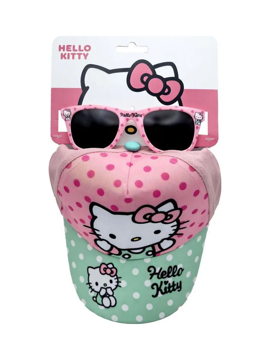 Kit Casquette + Lunette de Soleil Bleu/Rose Enfant Sport Zone Hello Kitty 2