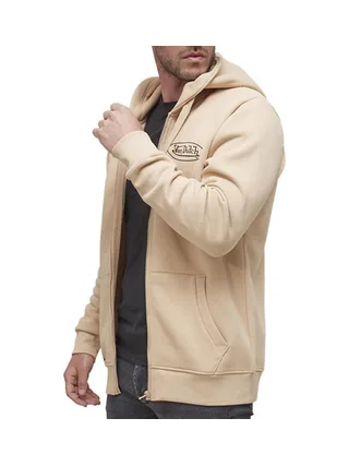 Sweat Zippé Beige Homme Von Dutch SLIMBE 1