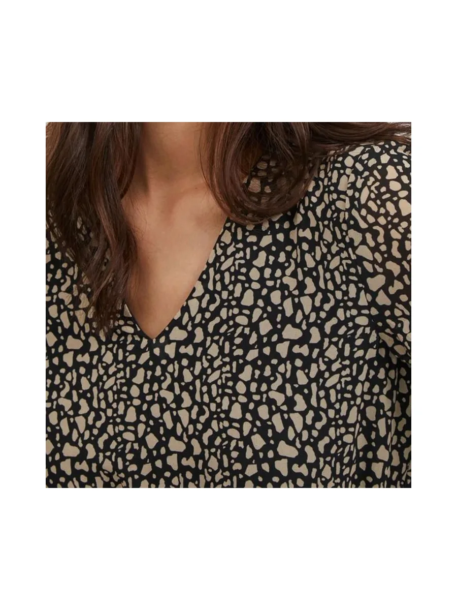 Robe Imprimée Noire Femme Vila Viadeline 4