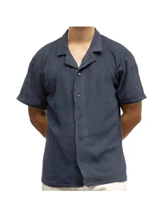 Chemise Bleu Homme Paname Brothers CHARLY 1