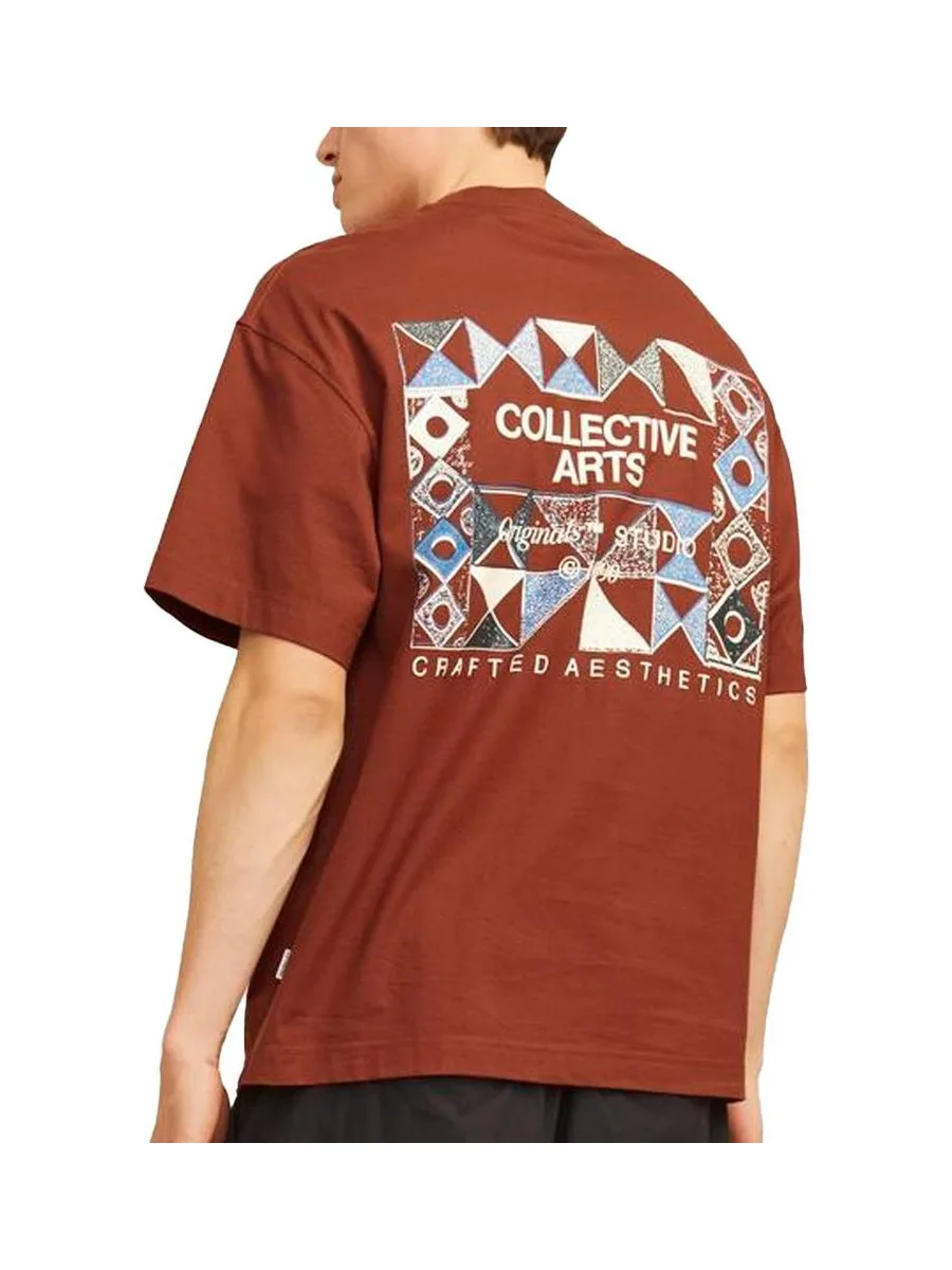 T-Shirt Rouge Homme Jack & Jones Noho 3
