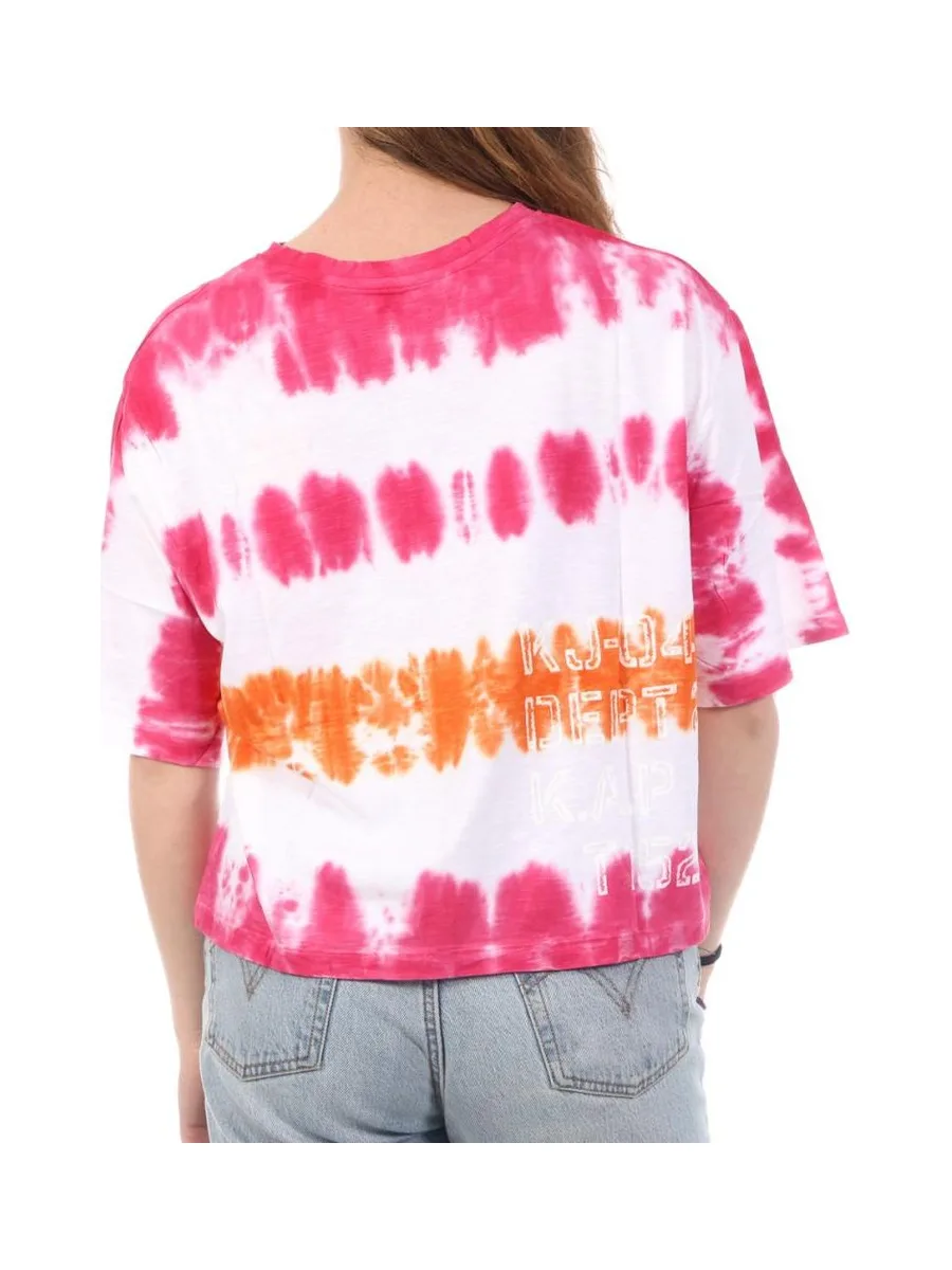 T-Shirt Blanc/Rose Femme Kaporal EVEE 3