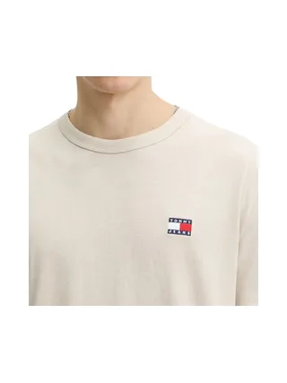 T-shirt Beige Homme Tommy Jeans Reg Badge DM0DM20322 2