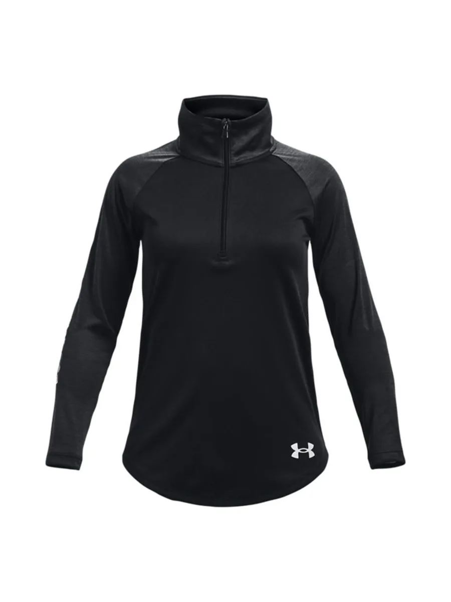T-shirt à manches longues demi-zip Noir Fille Under Armour Tech Graphic Half 2