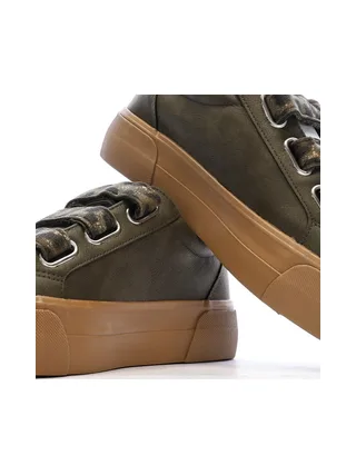 Baskets Kaki Plateforme Femme Kaporal Clovia 7