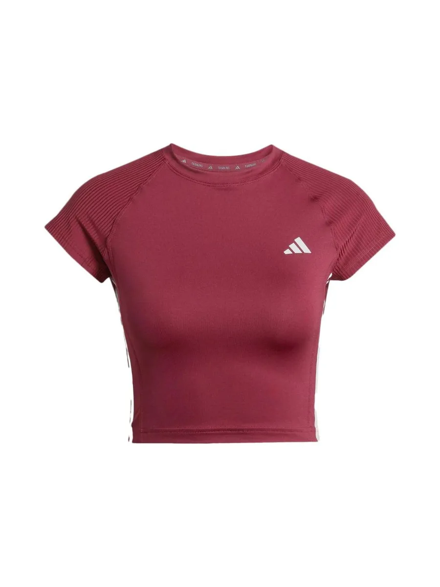 T-Shirt Bordeaux Femme Adidas Hyglm 4