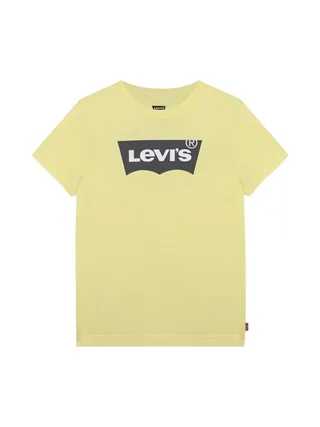 T-shirt Jaune Pale Garçon Levi's 8E8157 1