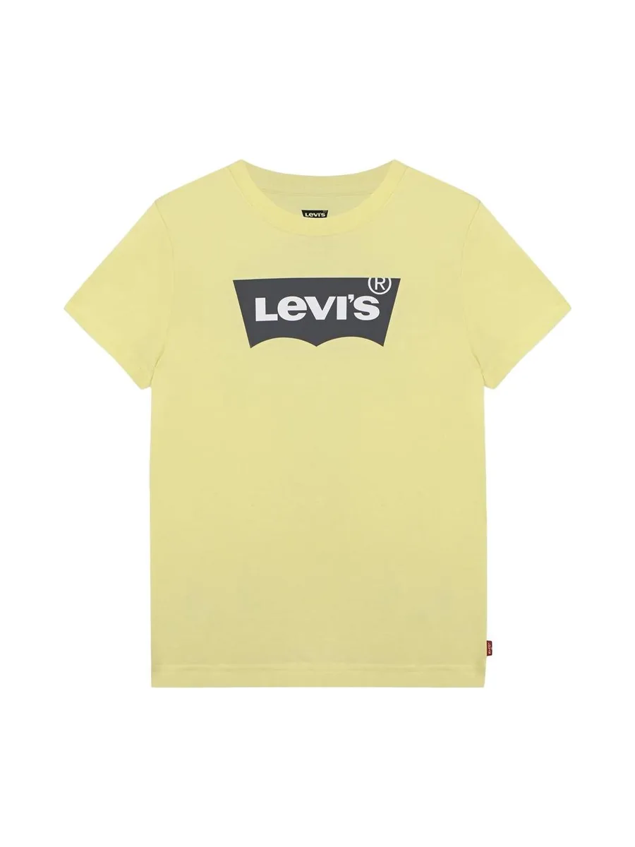 T-shirt Jaune Pale Garçon Levi's 8E8157 2