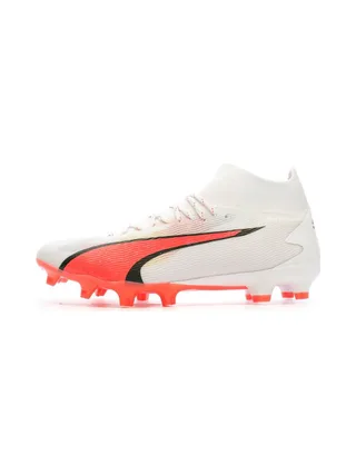 Chaussures de Football Blanche/Rose/Noire Homme Puma Ultra Pro 1