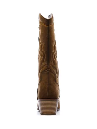 Santiags Hautes Camel Femme Xti 144308-CAM 3