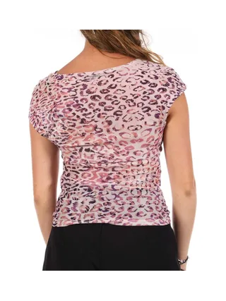 Top imprimé Léopard Rose Femme Guess W1GP9JK2X51 2