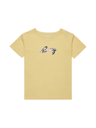 T-Shirt Jaune Fille Roxy Day and night 1
