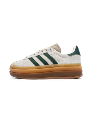 Baskets Beige/Vert Femme Adidas Gazelle Bold 1