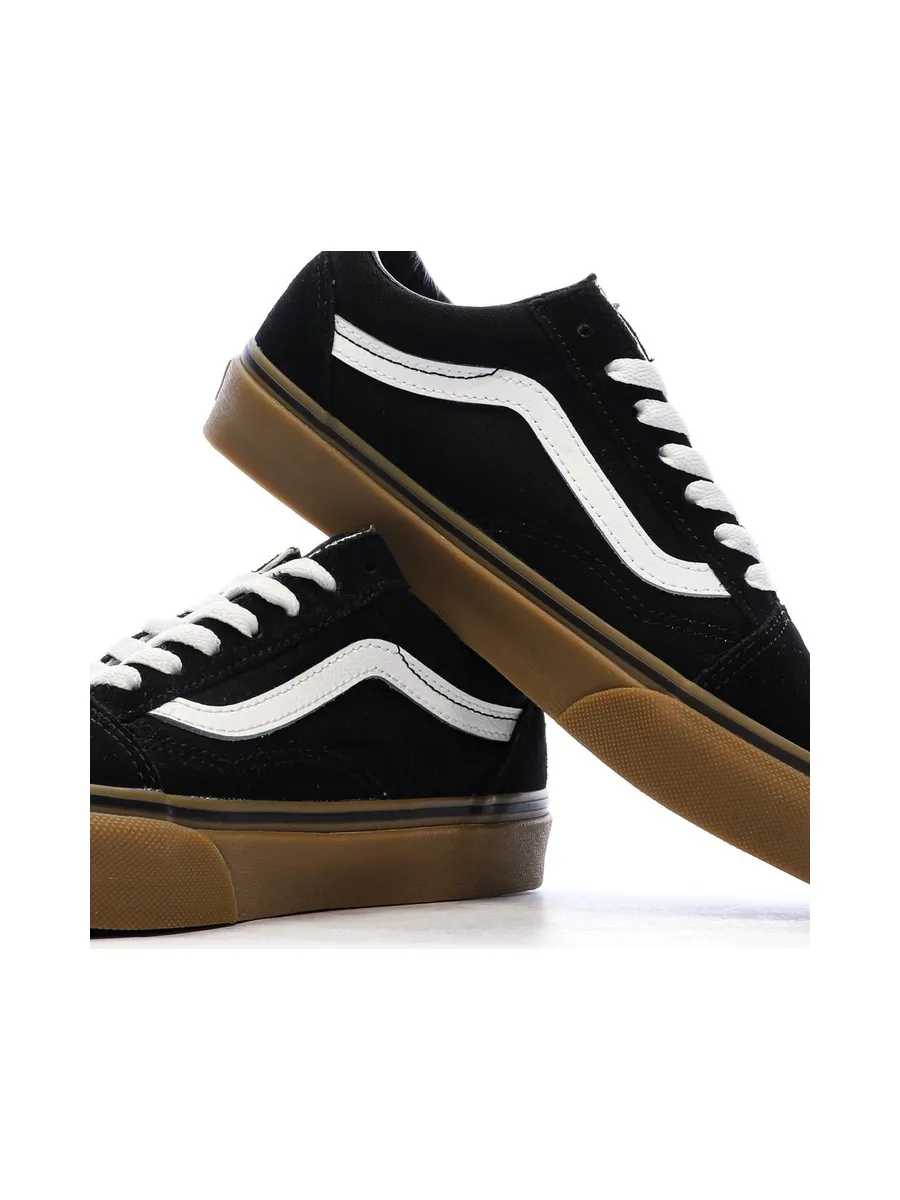 Baskets Noir/Marron Garçon Vans Old Skool 8
