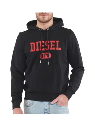 Sweat Noir Homme Diesel Felpa 1